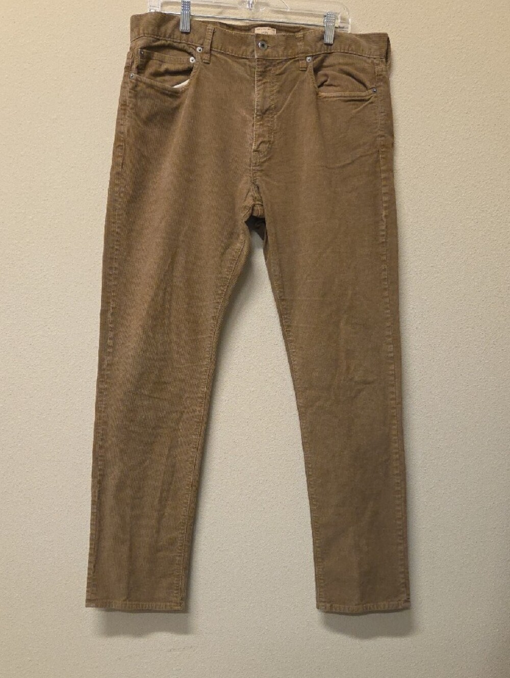 J. Crew Men's Corduroy Relaxed Jeans in Khaki Brown